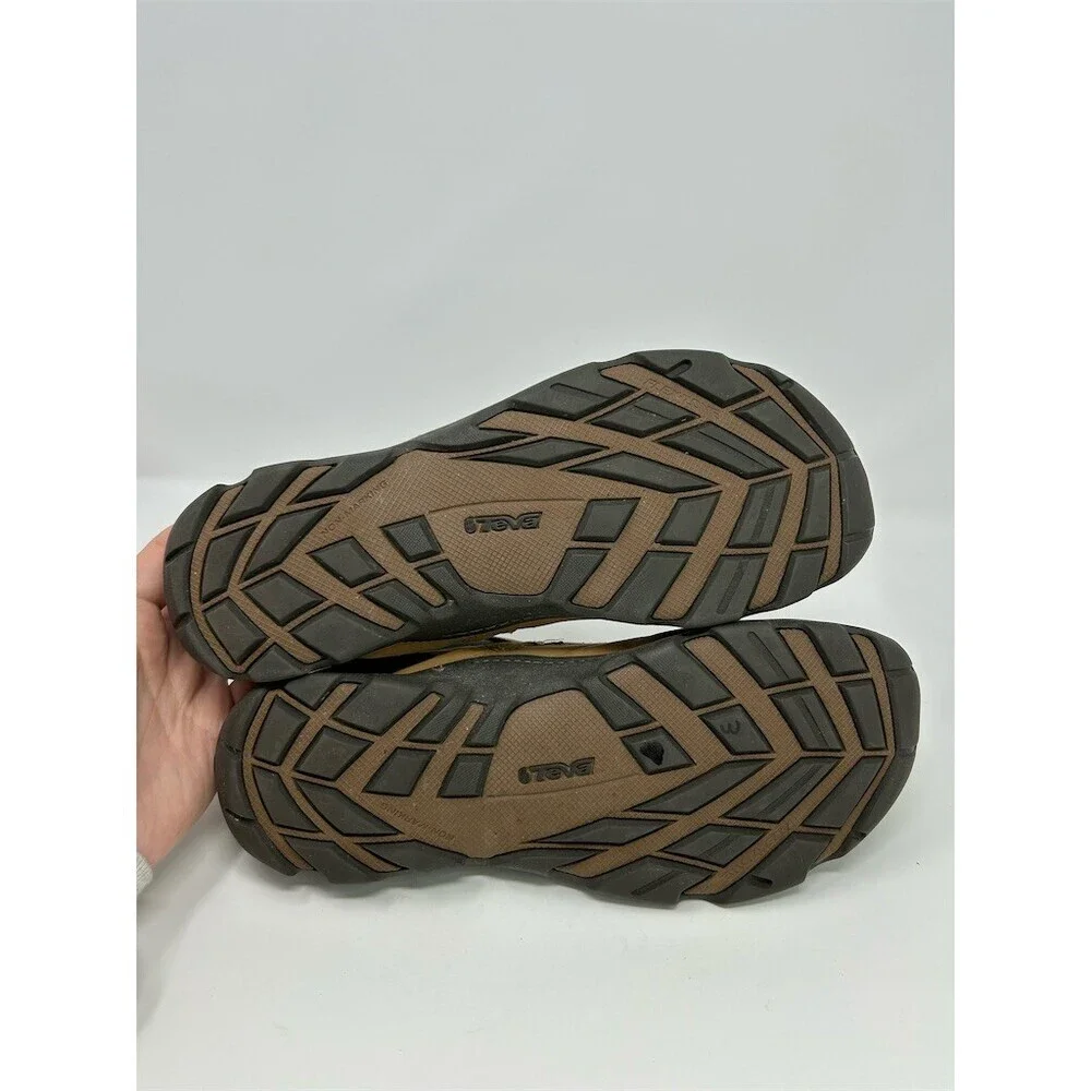 Teva Men's Chelsea Pull-On Boots Brown Waterproof Rugged Sole Outdoor Size 10.5